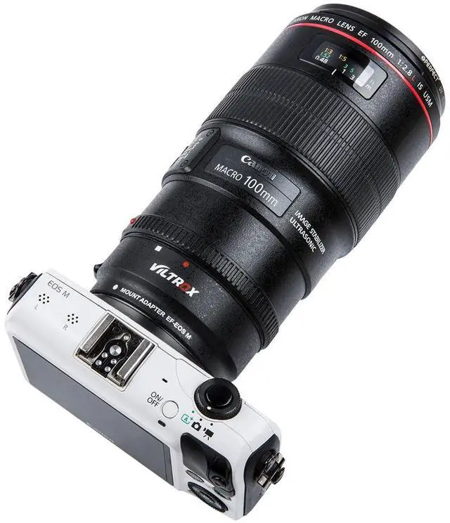 Alt view image 5 of 7 - EF-EOS M Lens Mount Auto Focus Adapter, Compatible with Canon EF/EF-S Lens to Canon EOS M (EF-M Mount) Mirrorless Camera Body EOS M100 M50 M3 M10 M6 M5