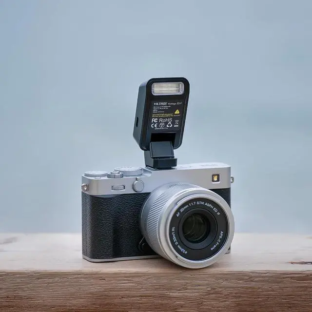 Alt view image 7 of 7 - Retro Mini TTL Flash for Fujifilm, Foldable Pocket On-Camera Speedlite, 28mm Wide Coverage, 10Ws Compact Lightweight Flashes, USB-C Rechargeable Flash (Z2-F)