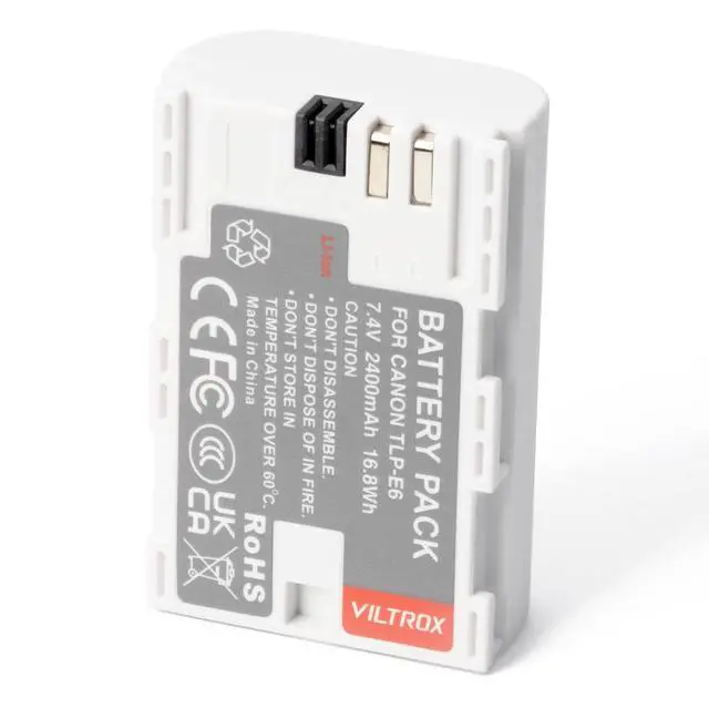 Alt view image 3 of 7 - LP-E6 2400mAh Rechargeable Camera Battery(16.8Wh) with Type-C Charging Compatible for Canon EOS 5D Mark IV/5D Mark III/5DS/5DSR7D Mark I1/7D/XC10/XC15 Replacement Battery