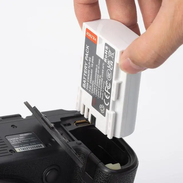 Alt view image 4 of 7 - LP-E6 2400mAh Rechargeable Camera Battery(16.8Wh) with Type-C Charging Compatible for Canon EOS 5D Mark IV/5D Mark III/5DS/5DSR7D Mark I1/7D/XC10/XC15 Replacement Battery