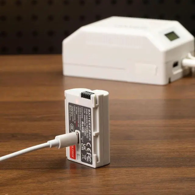 Alt view image 4 of 6 - Dual Battery Charger Station & EN-EL15C Rechargeable Batteries for Nikon Cameras