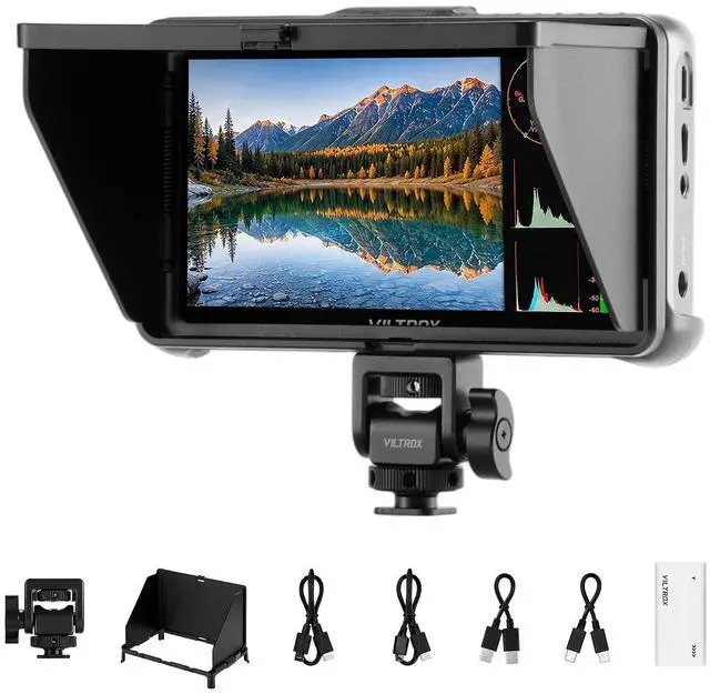 Main image of 5.5" 1400Nits Camera Monitor, 4K P60 HDMI Video Field Monitor, Camera Control Touch to Focus, Portable On Camera Monitor, with 3D Luts, Waveform,Peak Focus (Upgraded DC-550 PRO II)