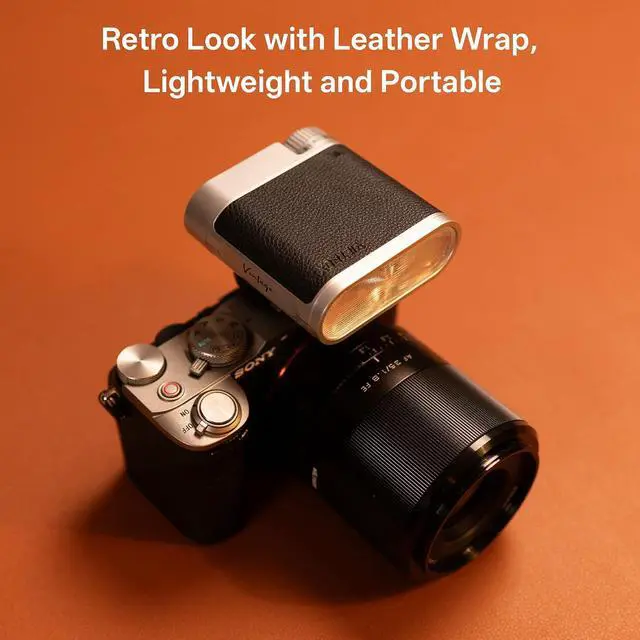 Alt view image 2 of 7 - 24W/s Retro Flash for Camera, 0.1-1.5s Recycle Small Camera Flash, 800mAh On Camera Mini Flash GN12 with 7 Levels, S1/S2 Optical Control for Sony Fujifilm Canon Nikon Olympus (Z1+)