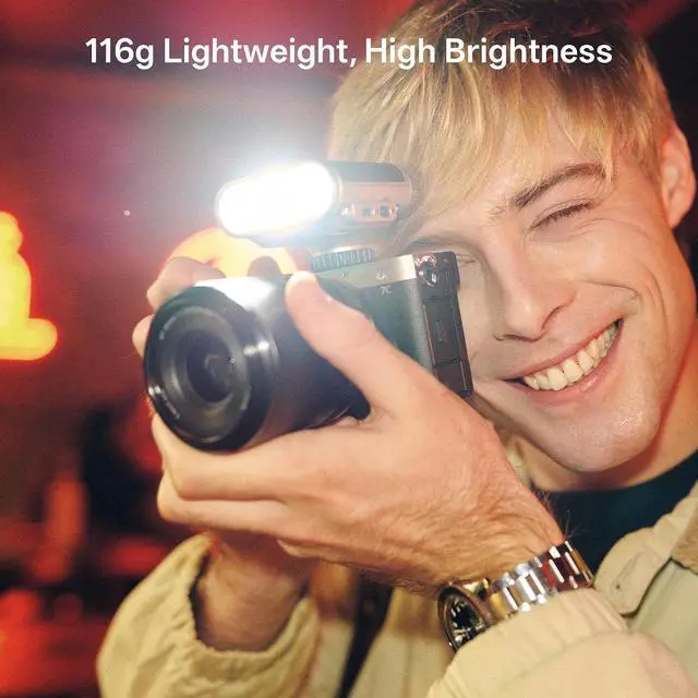 Alt view image 7 of 7 - 24W/s Retro Flash for Camera, 0.1-1.5s Recycle Small Camera Flash, 800mAh On Camera Mini Flash GN12 with 7 Levels, S1/S2 Optical Control for Sony Fujifilm Canon Nikon Olympus (Z1+)