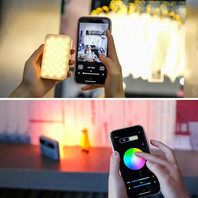 Alt view image 5 of 6 - Bluetooth RGB Portable Photography Light Panel | APP Remote 5W Full Color Streaming Light for Streamers Video Photography Youtube Tiktok Vlog