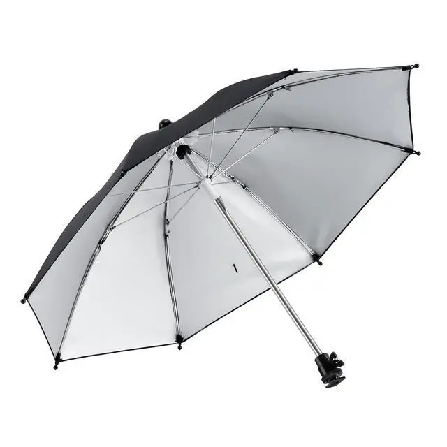 Alt view image 3 of 7 - Updated 50cm Hot Shoe Umbrella, DSLR Mirrorless Camera Protect Umbrella Rain Cover Protector Sunshade, Protects Camera from Rain, Bird Drop, Strong Sunlight, Snow, Waterproof Camera Umbrella