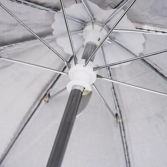 Alt view image 6 of 7 - Updated 50cm Hot Shoe Umbrella, DSLR Mirrorless Camera Protect Umbrella Rain Cover Protector Sunshade, Protects Camera from Rain, Bird Drop, Strong Sunlight, Snow, Waterproof Camera Umbrella
