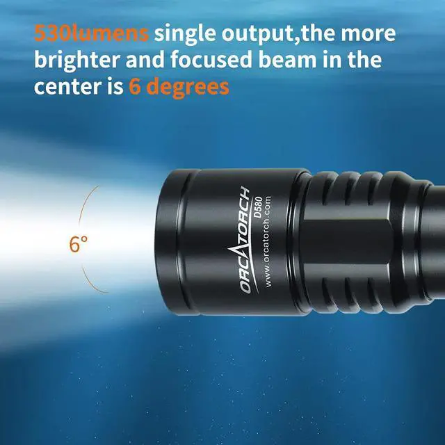 Alt view image 6 of 7 - D560 Dive Light Headlamp Kit with 360 Degrees Rotatable Mask Clip D580 Dive Light Kit with Twist Switch Bundle