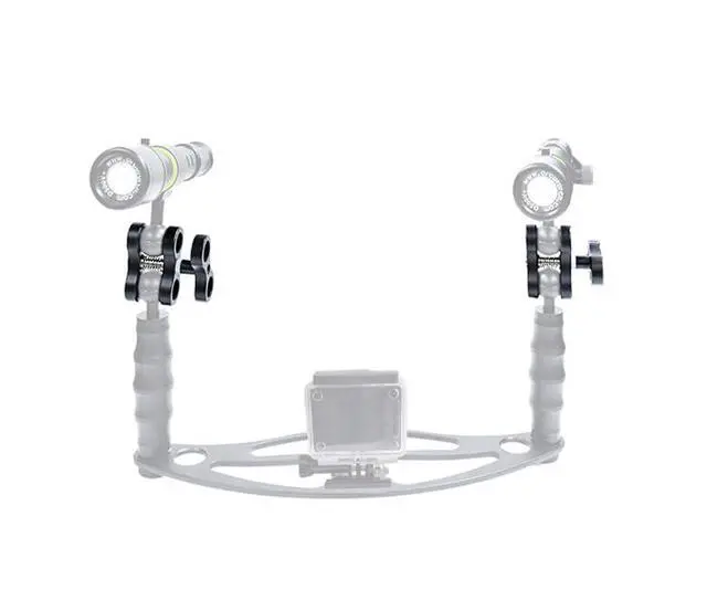 Alt view image 3 of 7 - ZJ13 Aluminum Ball Joint Clamp for Underwater Diving Light Arms Tray, Photography Diving Camera, 360° Clip Adapter Bracket Holder for Action Camera, Dive Flashlight Arm Connected Accessories