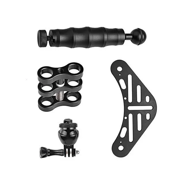 Alt view image 6 of 7 - H02 Underwater Camera Tray Kit for gopro, Universal Waterproof Camera housing Handheld Grip Video Stabilizer Holder, for Underwater Photography