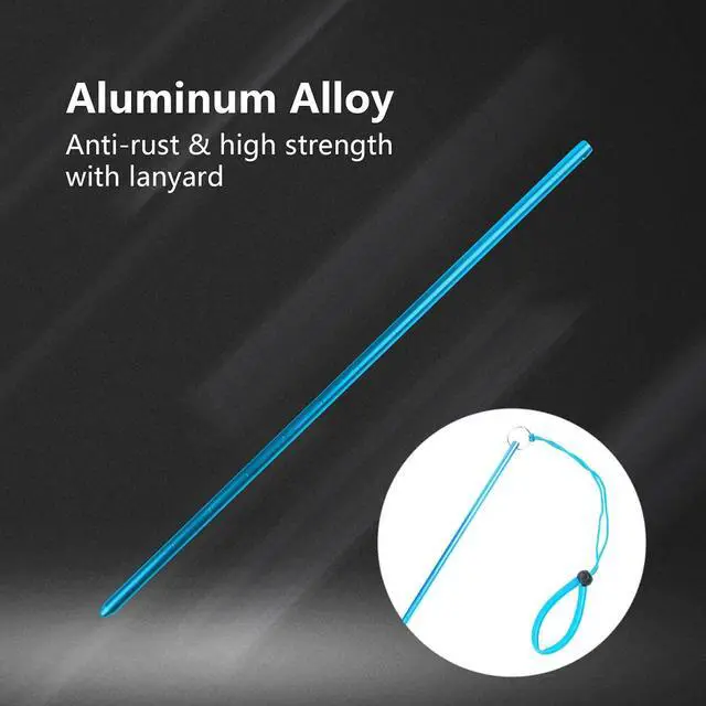 Alt view image 5 of 7 - Scuba Diving Pointer 13 inchs Aluminum Alloy Lobster Tickle Pointer Underwater Shaker Noise Maker Dive Stick Rod with Lanyard Multifunctional Scuba Diving Accessories