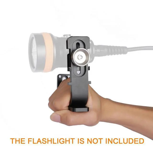 Alt view image 2 of 7 - OcraTorch H620 Adjustable Rotary Goodman Handle Adapter Technical Dive Light Accessory Universal Diving Tool for OcraTorch D630, D620, D850, D511, ZD710 Underwater Lights