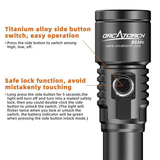 Alt view image 5 of 7 - D530V Diving Video Light Kit with 140 Degrees Super Wide Beam Angle D580 Dive Light Kit with 6 Degrees Narrow Beam Bundle