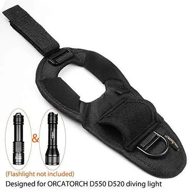 Alt view image 5 of 7 - Diving Flashlight Glove Hands-Free Universal Adjustable Wrist Strap Scuba Diving Pointer 13in Bundle