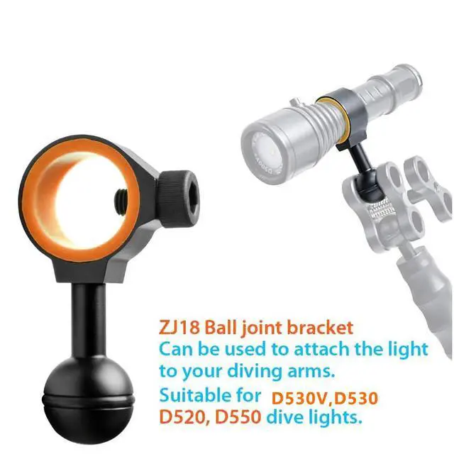 Alt view image 2 of 7 - ZJ18 New Universal Ball Joint Bracket & ZJ12 Handle for Camera Tray Bundle