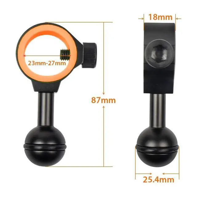 Alt view image 3 of 7 - ZJ18 New Universal Ball Joint Bracket & ZJ12 Handle for Camera Tray Bundle