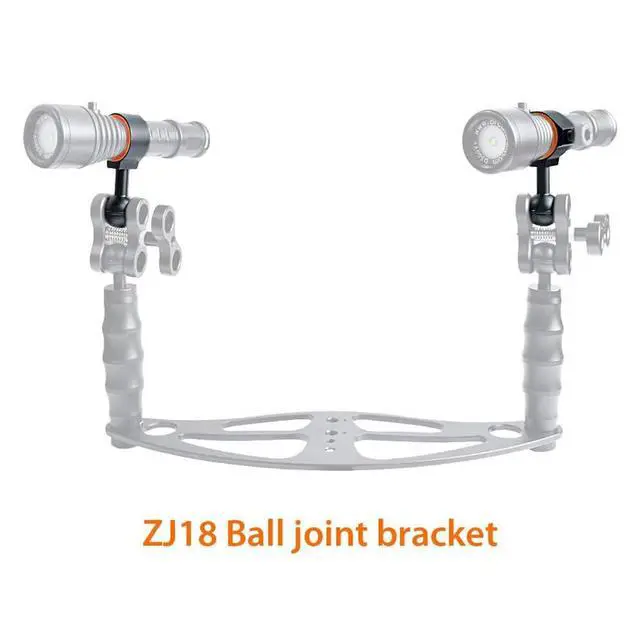 Alt view image 4 of 7 - ZJ18 New Universal Ball Joint Bracket & ZJ12 Handle for Camera Tray Bundle