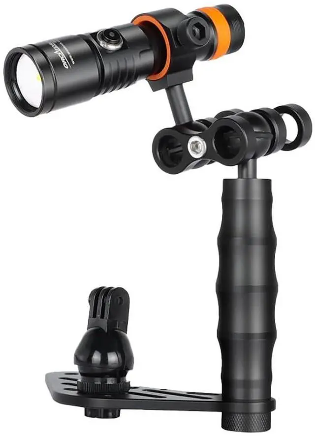 Main image of D530V 1200 Lumen Cool White Light Video Light 140 Degrees Photography Light with Ball Joint & H02 Underwater Camera Tray Kit
