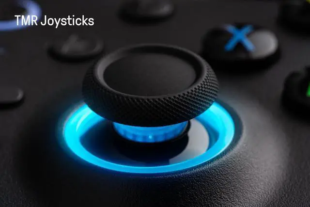 Alt view image 3 of 7 - Ultimate 2 Wireless Gaming Controller with TMR Joysticks, Switchable Hall Effect/Tactile Triggers, 8Speed Wireless Tech, Charging Dock, RGB Fire Ring for PC & Android - Black