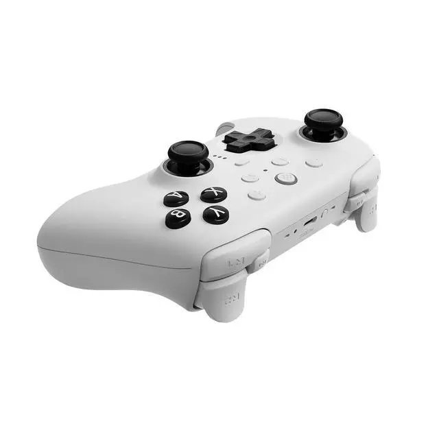 Alt view image 3 of 7 - Ultimate 2 Bluetooth Controller with TMR Joysticks, Switchable Hall Effect/Tactile Triggers, Vibration, Motion Control, RGB Fire Ring and Back Buttons for Switch/Switch 2 & Windows PC - White