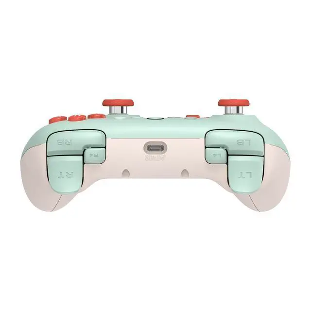 Alt view image 3 of 7 - Ultimate 2C Hall Effect Joysticks and Hall Triggers Wired Controller for Windows PC and Android, with Remappable L4/R4 Bumpers, Turbo function & Rumble vibration (Mint)