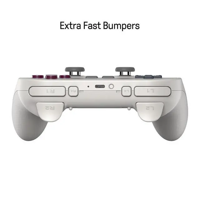Alt view image 3 of 7 - Pro 3 Bluetooth Controller with Swappable ABXY Buttons, TMR Joysticks, Hall Effect Triggers, Pro Back Buttons, Charging Dock, for Switch/Switch 2, Windows, Apple, SteamOS, Android - G Classic