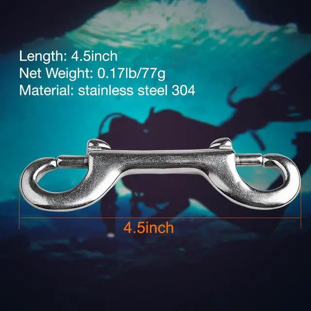 Alt view image 6 of 7 - SD03 Dive Beacon 4-Color-in-1 (Blue, Red, White, Green) & 4.5inch Stainless Steel Bolt Snap Bundle