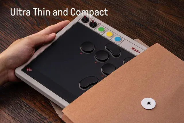 Alt view image 4 of 7 - All-Button Arcade Controller for Switch/Switch 2 & Windows Bluetooth, 2.4G, Wired Connectivity, Low-profile Mechanical Switches, 4 Programmable Buttons with fast-mapping, Hot-swappable PCB