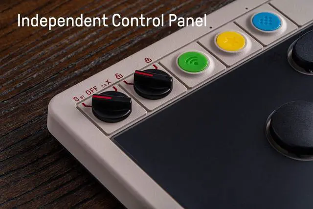 Alt view image 7 of 7 - All-Button Arcade Controller for Switch/Switch 2 & Windows Bluetooth, 2.4G, Wired Connectivity, Low-profile Mechanical Switches, 4 Programmable Buttons with fast-mapping, Hot-swappable PCB