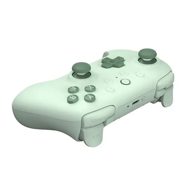 Alt view image 2 of 7 - Ultimate 2C Hall Effect Joysticks and Hall Triggers Wireless Controller for Windows PC and Android, with Remappable L4/R4 Bumpers, Turbo function & Rumble vibration (Green)