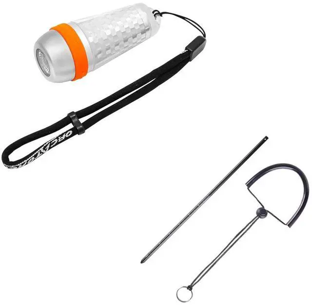 Main image of SD03 Dive Beacon 4-Color-in-1 (Blue, Red, White, Green) & Scuba Diving Pointer 13in Aluminum Lobster Tickle Stick Bundle