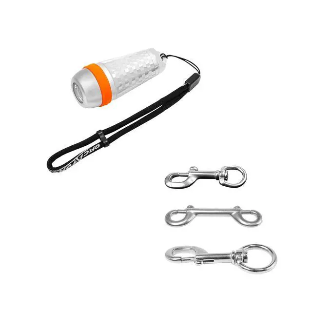 Main image of SD03 Dive Beacon 4-Color-in-1 (Blue, Red, White, Green) & 2.75inch 3.5inch 4.5inch Stainless Steel Bolt Snap Bundle