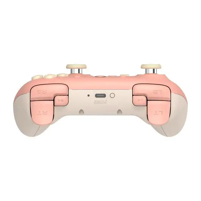 Alt view image 3 of 7 - Ultimate 2C Hall Effect Joysticks and Hall Triggers Wireless Controller for Windows PC and Android, with Remappable L4/R4 Bumpers, Turbo function & Rumble vibration (Peach)