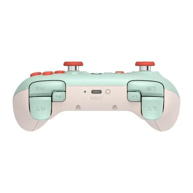 Alt view image 3 of 7 - Ultimate 2C Hall Effect Joysticks and Hall Triggers Wireless Controller for Windows PC and Android, with Remappable L4/R4 Bumpers, Turbo function & Rumble vibration (Mint)