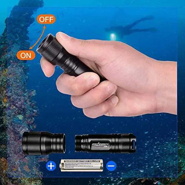 Alt view image 5 of 7 - D560 Dive Light Headlamp Kit with 360 Degrees Rotatable Mask Clip D580 Dive Light Kit with Twist Switch Bundle