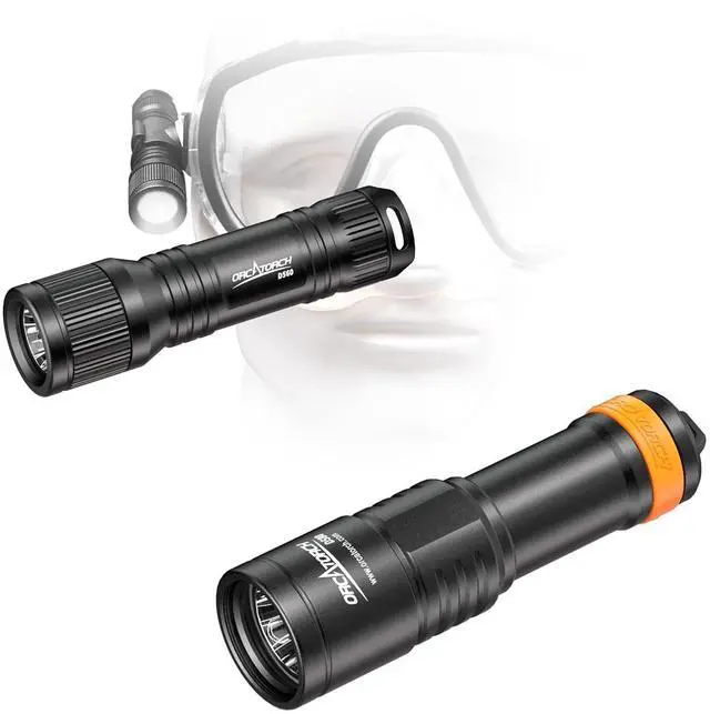 Main image of D560 Dive Light Headlamp Kit with 360 Degrees Rotatable Mask Clip D580 Dive Light Kit with Twist Switch Bundle