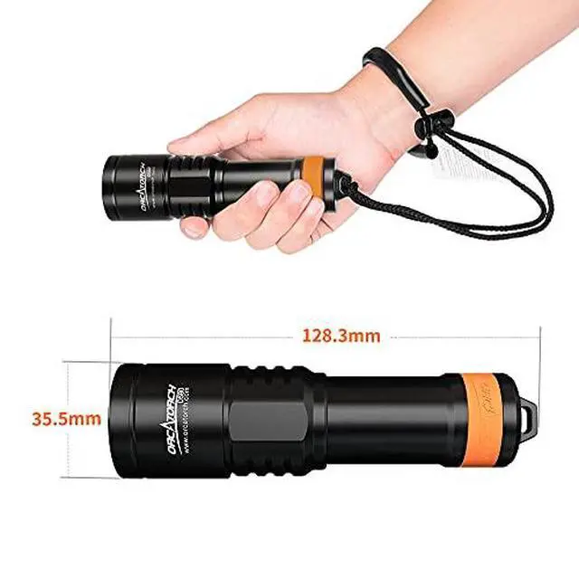 Alt view image 7 of 7 - D560 Dive Light Headlamp Kit with 360 Degrees Rotatable Mask Clip D580 Dive Light Kit with Twist Switch Bundle