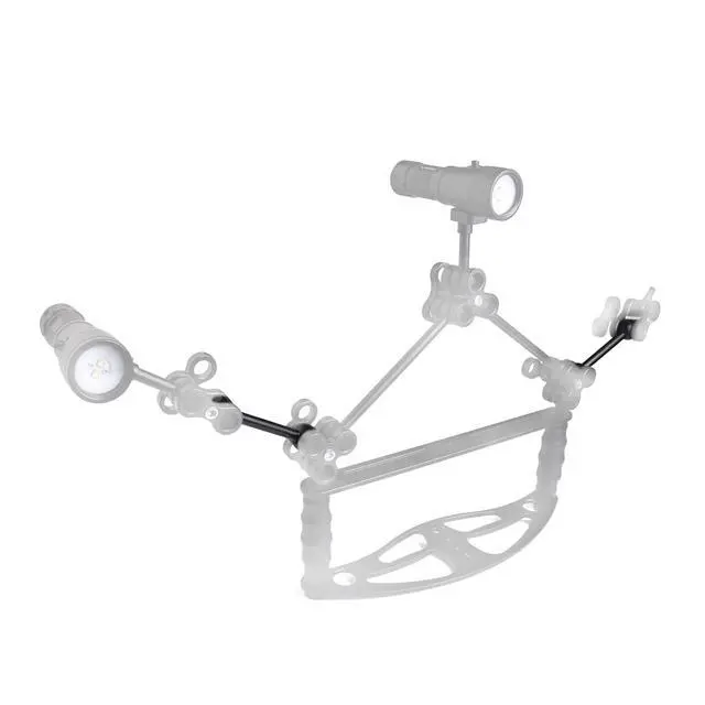 Alt view image 4 of 6 - ZJ15 Scuba Dive Double Ball Joint Arm Aluminum Alloy Ball Head Arm Dive Accessories Underwater Lighting Connector for Diving Photography Video Camera (50mm/2'')