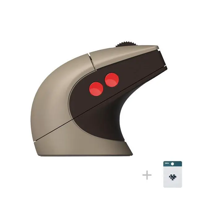 Alt view image 2 of 7 - Retro R8 Mouse with Charging Dock, PAW 3395 Optical Sensor DPI 26K, 4K Polling Rate, Programmable Buttons, HUANO Micro Switches, Ambidextrous - C64 Edition