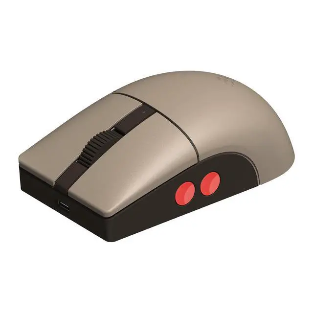 Alt view image 7 of 7 - Retro R8 Mouse with Charging Dock, PAW 3395 Optical Sensor DPI 26K, 4K Polling Rate, Programmable Buttons, HUANO Micro Switches, Ambidextrous - C64 Edition