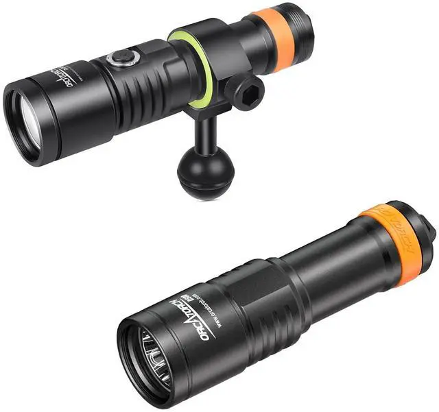 Main image of D530V Diving Video Light Kit with 140 Degrees Super Wide Beam Angle D580 Dive Light Kit with 6 Degrees Narrow Beam Bundle