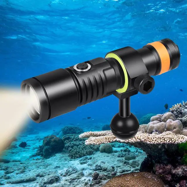 Alt view image 2 of 7 - D530V 5500K Warm White Video Light 1000 Lumen 120 Degrees Photography Light with Ball Joint & H02 Underwater Camera Tray Kit