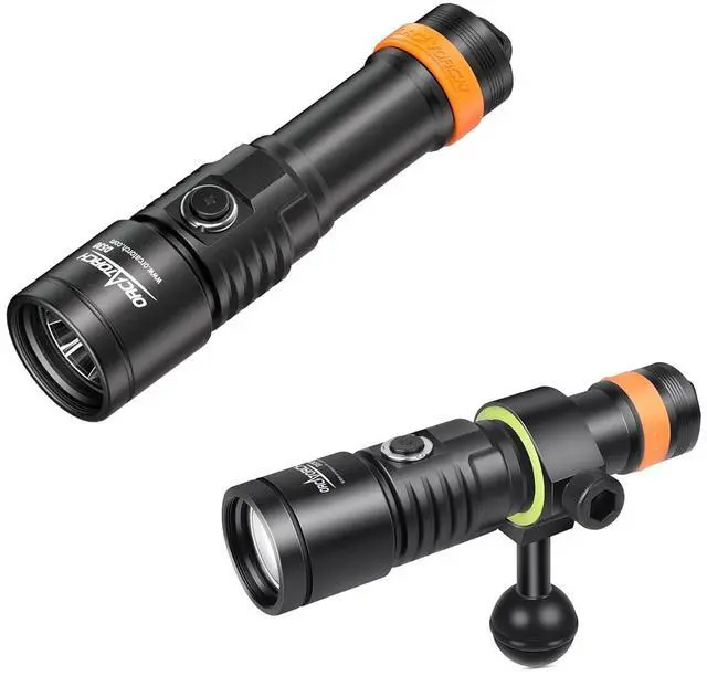 Main image of D530 Dive Light Kit with Titanium Alloy Side Button Switch D530V Dive Light Kit with ZJ18 Ball Joint Bracket Bundle