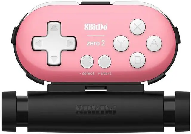 Main image of Zero 2 Bluetooth Gamepad Keychain Sized Mini Controller with Mobile Clip for Switch, Windows, Android (Pink Edition)