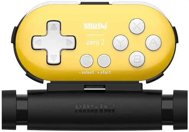 Main image of Zero 2 Bluetooth Gamepad Keychain Sized Mini Controller with Mobile Clip for Switch, Windows, Android (Yellow Edition)