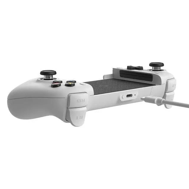 Alt view image 2 of 7 - Ultimate Mobile Gaming Bluetooth Controller for Android Devices with Hall Effect Joysticks and Hall Triggers, Back Buttons, Mapping and Turbo Function (White)