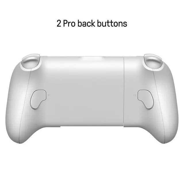 Alt view image 3 of 7 - Ultimate Mobile Gaming Bluetooth Controller for Android Devices with Hall Effect Joysticks and Hall Triggers, Back Buttons, Mapping and Turbo Function (White)