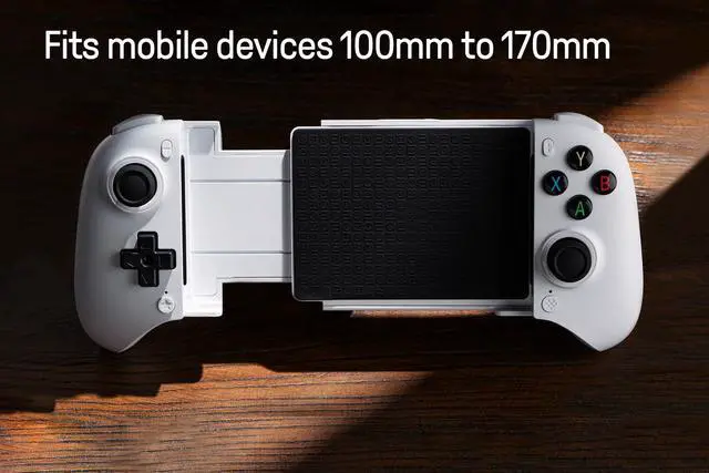 Alt view image 4 of 7 - Ultimate Mobile Gaming Bluetooth Controller for Android Devices with Hall Effect Joysticks and Hall Triggers, Back Buttons, Mapping and Turbo Function (White)