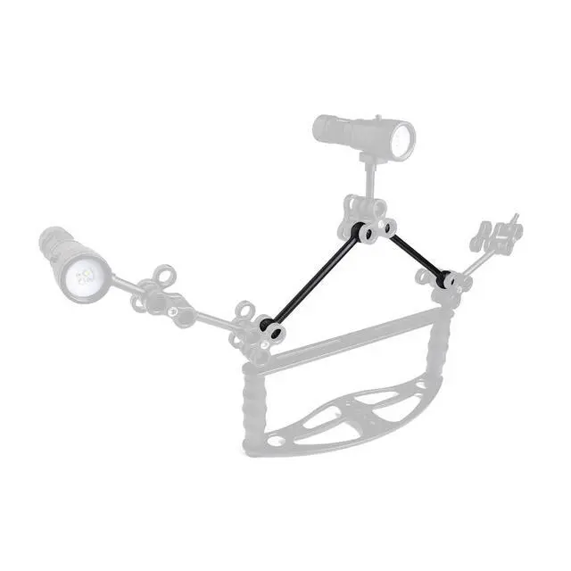 Alt view image 2 of 5 - ORACTORCH ZJ15 Scuba Dive Double Ball 120mm/4.7'' Joint Arm Aluminum Alloy Ball Head Extension Dive Accessories Underwater Lighting Connector for Diving Photography Video Camera