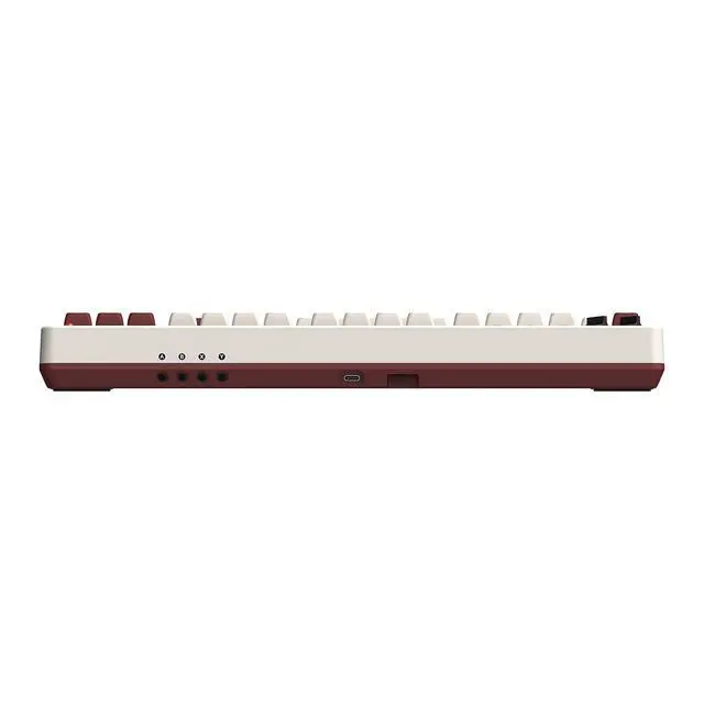 Alt view image 3 of 7 - 87 Keys Retro Mechanical Keyboard Bluetooth/2.4G/USB-C, Hot Swappable, Dual Super Programmable Buttons, Volume knob for Windows and Android - Fami Edition